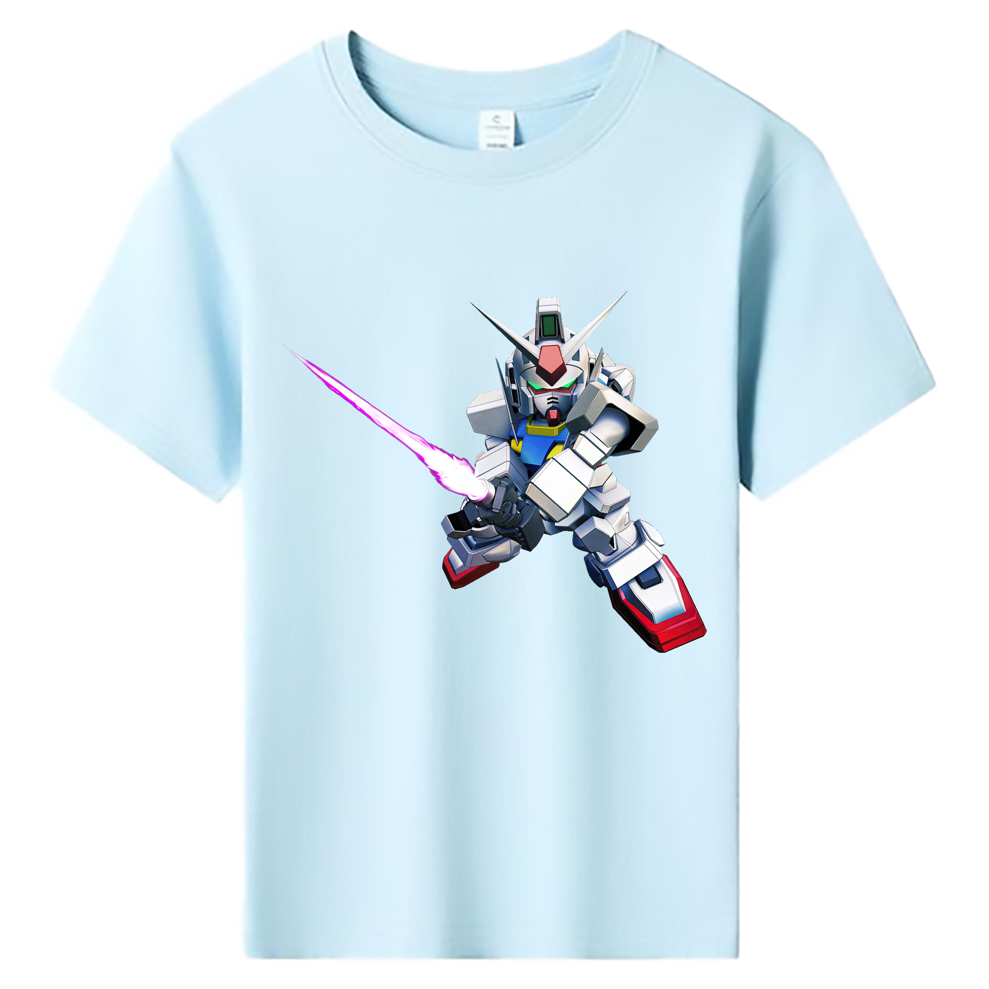（画像用） 機動戦士ガンダム Mobile Suit Gundam 綿100％キッズTシャツ（フロントプリント）